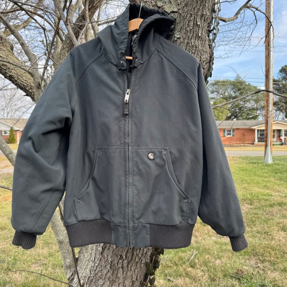 Carhartt Other - Vtg 90s Carhartt J140 Charcoal Grey Active Jacket 2XL Made in USA Red Script Tag